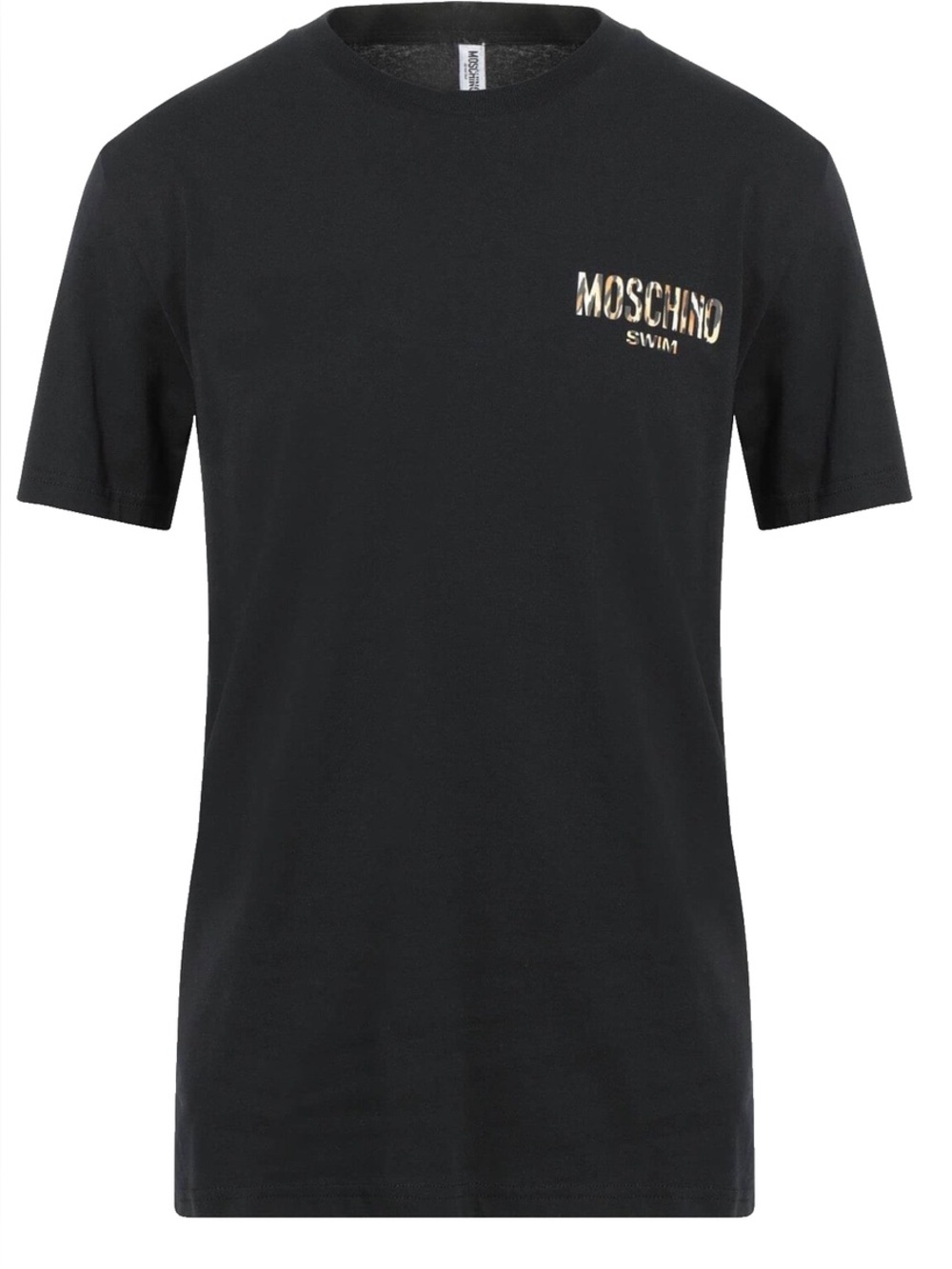 Moschino Swim Black Logo Cotton Men's T-Shirt Shirt Size US M